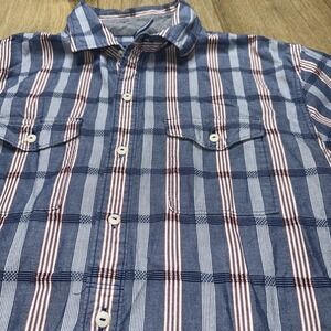 Tommy Bahama‎ Button Down Striped Shirt Men's Medium Cotton Long Sleeve Preowned